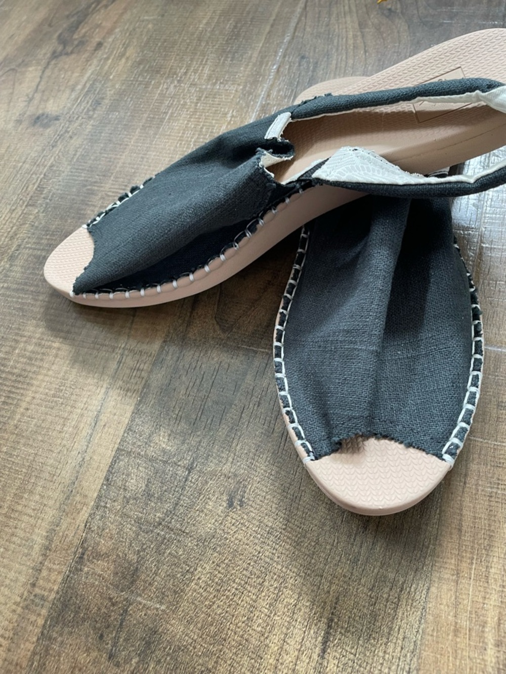 Casual Black Slingback Espadrille Slide - Women - Picture 3 of 6